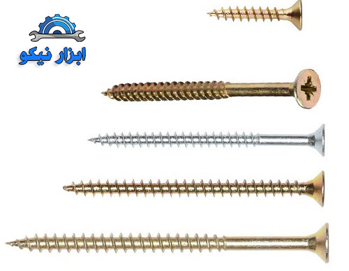 انواع مختلف پیچ MDF 