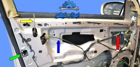 مکان نصب قفل مرکزی کوییک، پراید و ساینا