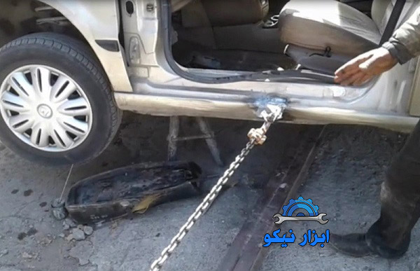 صافکاری رکاب ماشین
