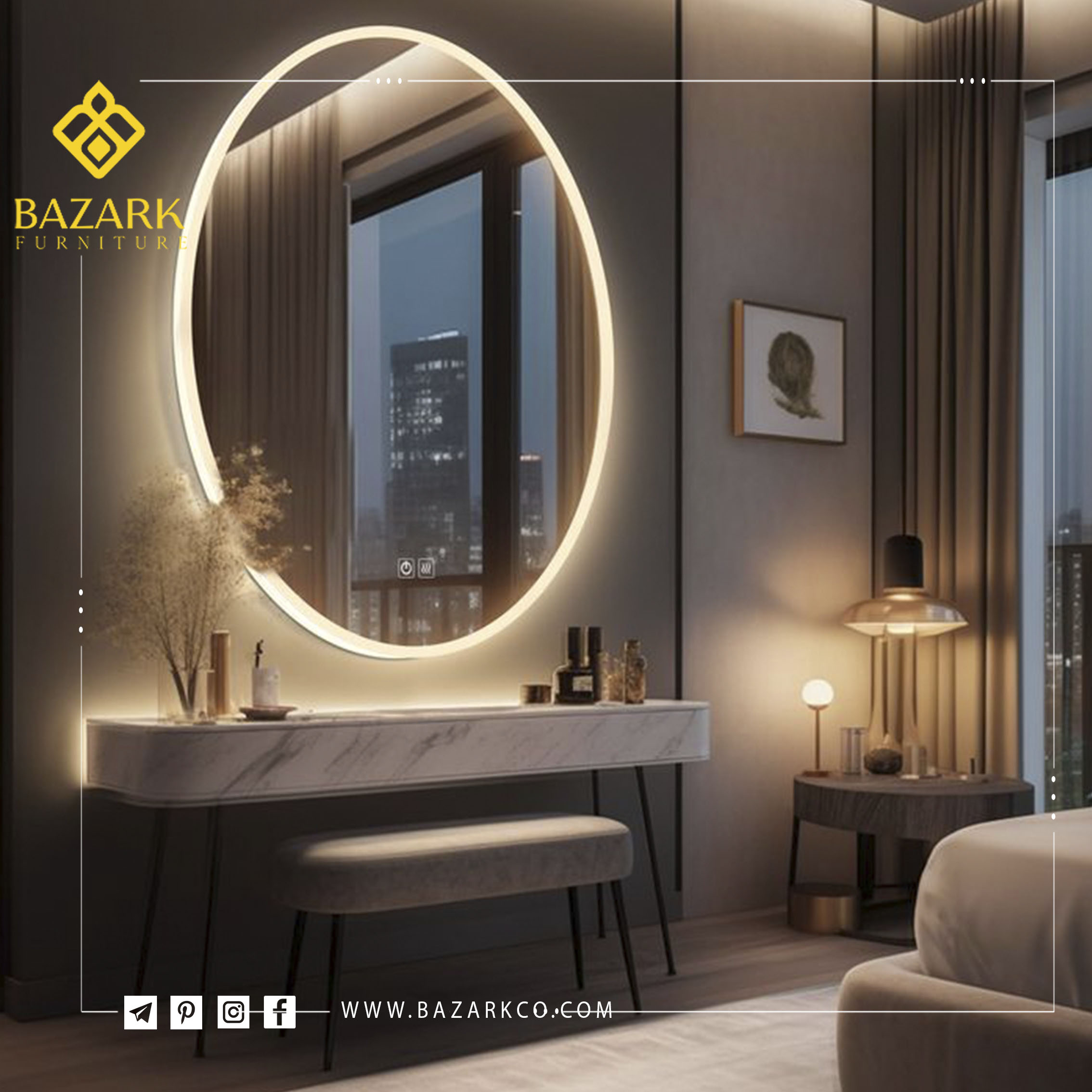راهنمای خرید آینه بک لایت لمسی،چه ویژگی‌هایی را در نظر بگیریم؟